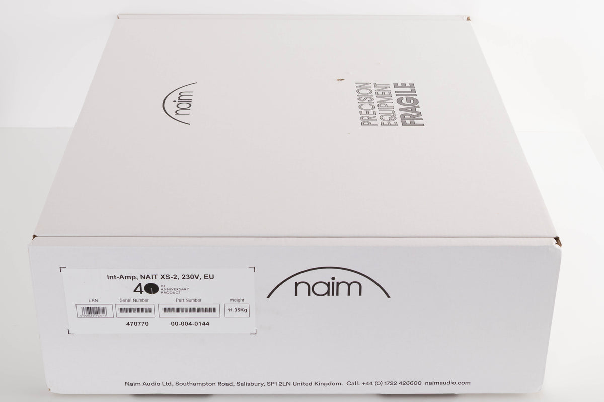 Box for a used Naim Nait XS-2 Integrated Amplifier in a Black finish
