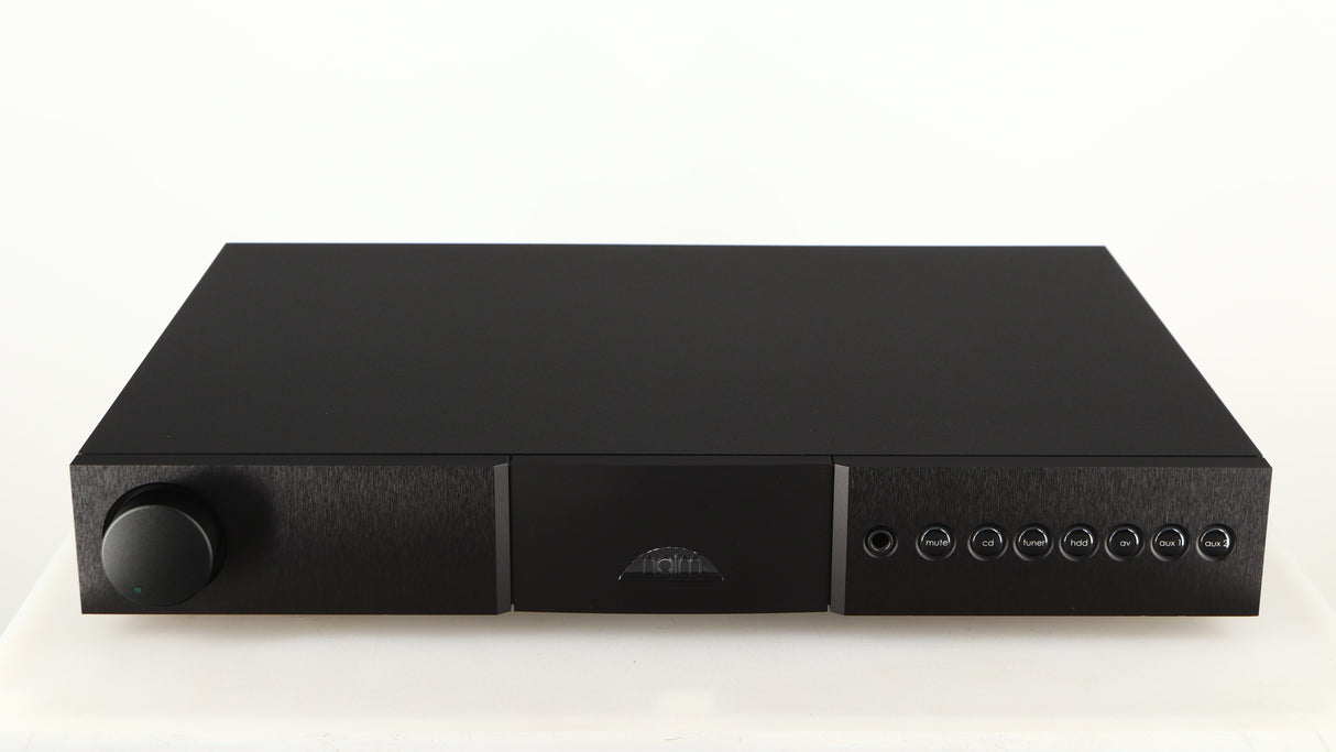 Front view of a used Naim Nait XS-2 Integrated Amplifier in a black finish