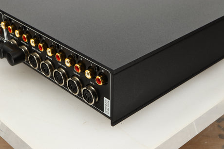 Rear right corner view of a used Naim Nait XS-2 Integrated Amplifier