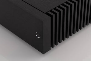 Front right corner view of a used Naim NAP 250 Power Amplifier