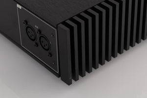 Rear right corner view of a used Naim NAP 250 Power Amplifier