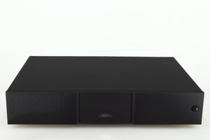 Front view of a used Naim NAP 250 Power Amplifier in a black finish