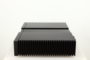 Right side view of a used Naim NAP 250 Power Amplifier in a black finish