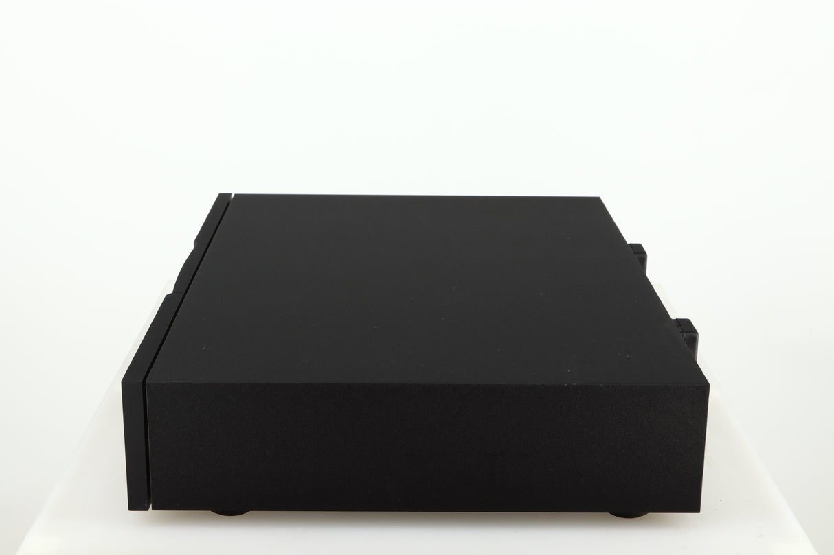 Right side view of a used Naim NAP 250 Power Amplifier in a black finish