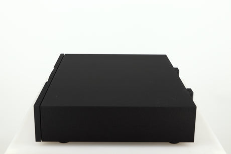 Right side view of a used Naim NAP 250 Power Amplifier in a black finish