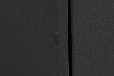 Close up of a used Naim NAP100 Power Amplifier in a Black finish showing small nick on fascia