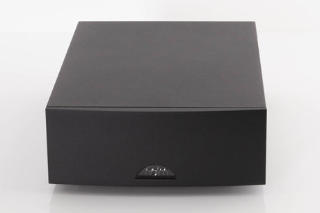 Front view of a used Naim NAP100 Power Amplifier in a Black finish