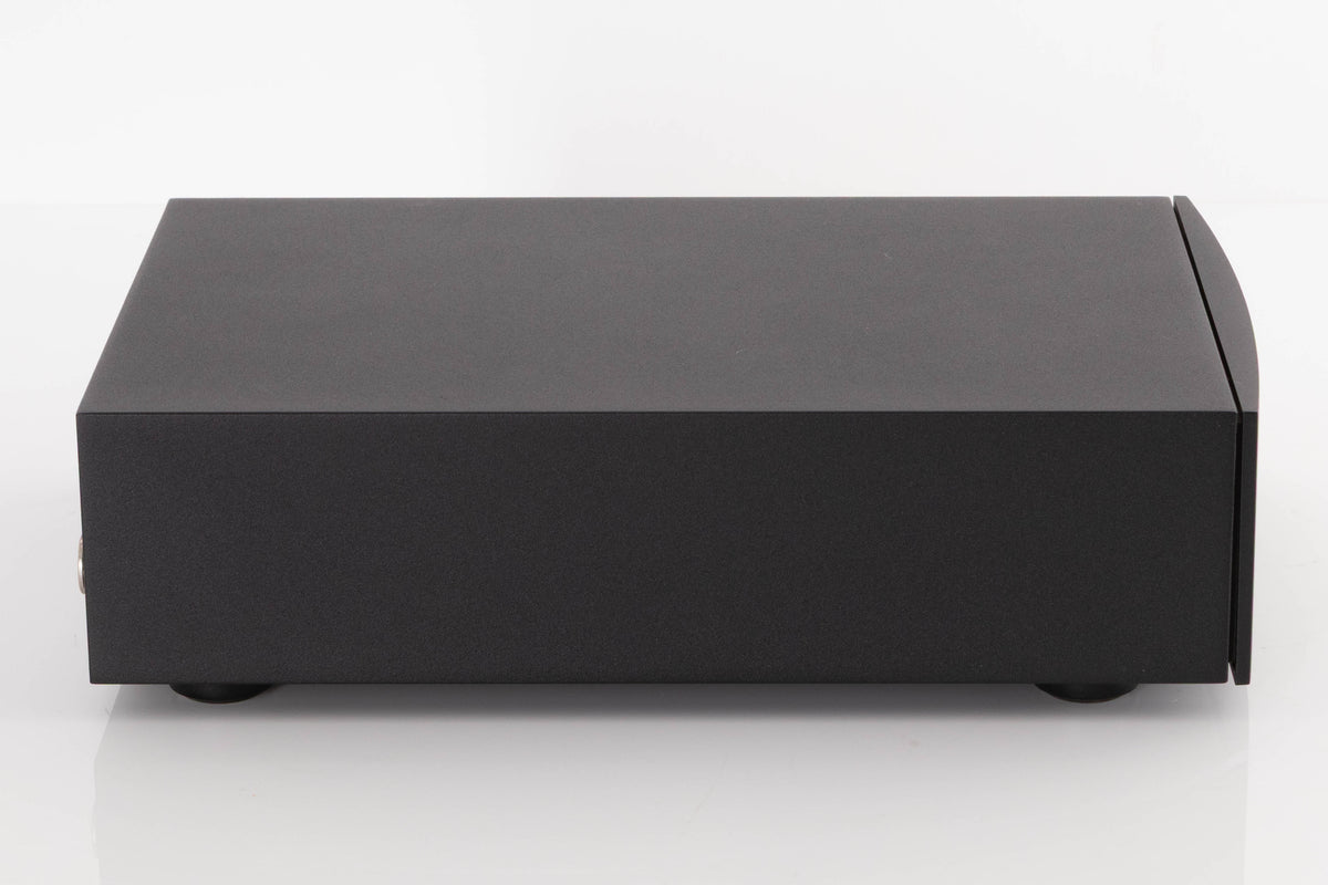 Left side view of a used Naim NAP100 Power Amplifier in a Black finish