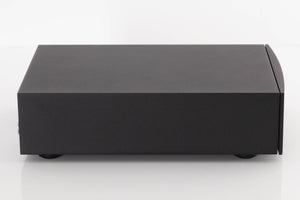 Left side view of a used Naim NAP100 Power Amplifier in a Black finish