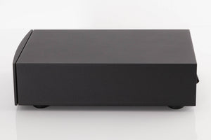Right side view of a used Naim NAP100 Power Amplifier in a Black finish