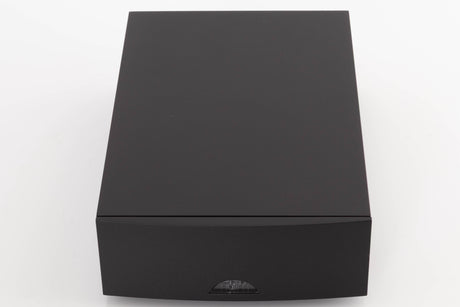 Top of a used Naim NAP100 Power Amplifier in a Black finish