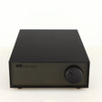 Front view of a used Naim NAP140 Power Amplifier in a black finish