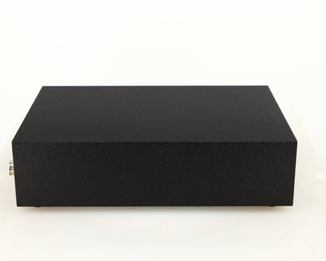 Left side view of a used Naim NAP140 Power Amplifier in a black finish
