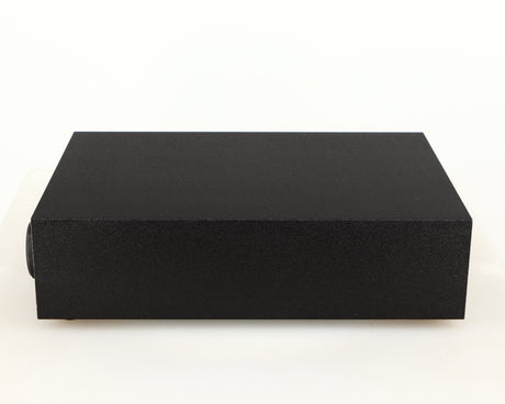 Right side view of a used Naim NAP140 Power Amplifier in a black finish