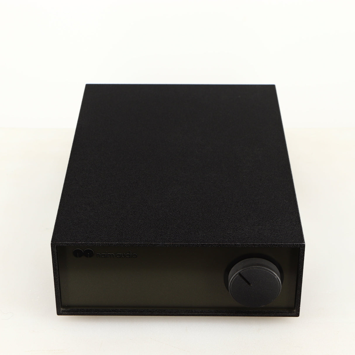 Top of a used Naim NAP140 Power Amplifier in a black finish