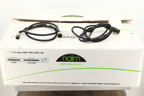 Box of a used Naim NAP150X Power Amplifier 