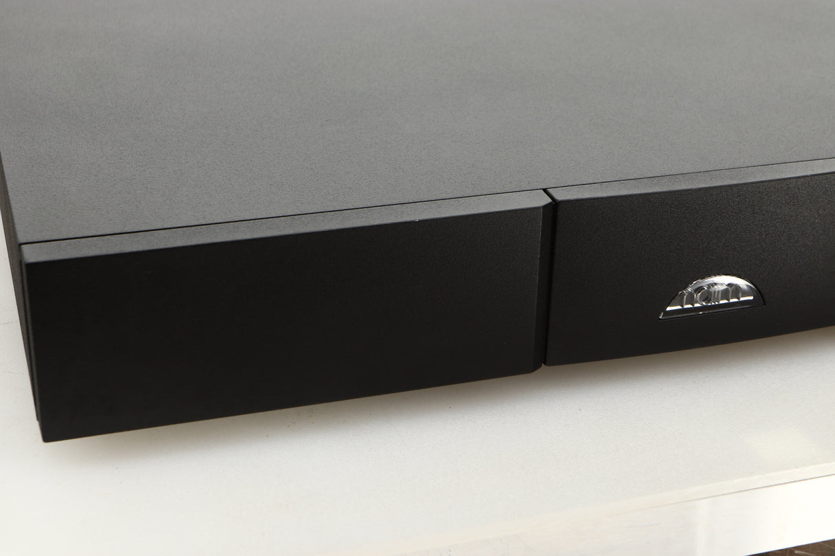 Close up view of a used Naim NAP150X Power Amplifier
