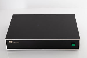 Top of a used Naim NAP160 Power Amplifier in a Black finish