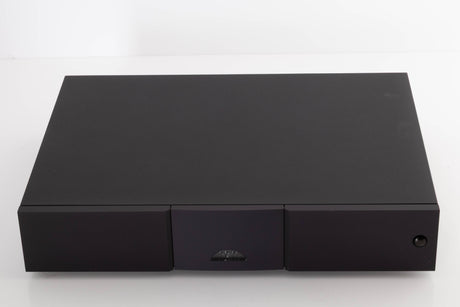 Top of a used Naim NAP250-2 Power Amplifier in a Black finish