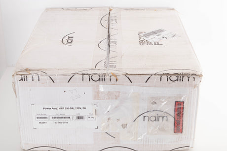 Box for a used Naim NAP250 DR Power Amplifier in a Black finish