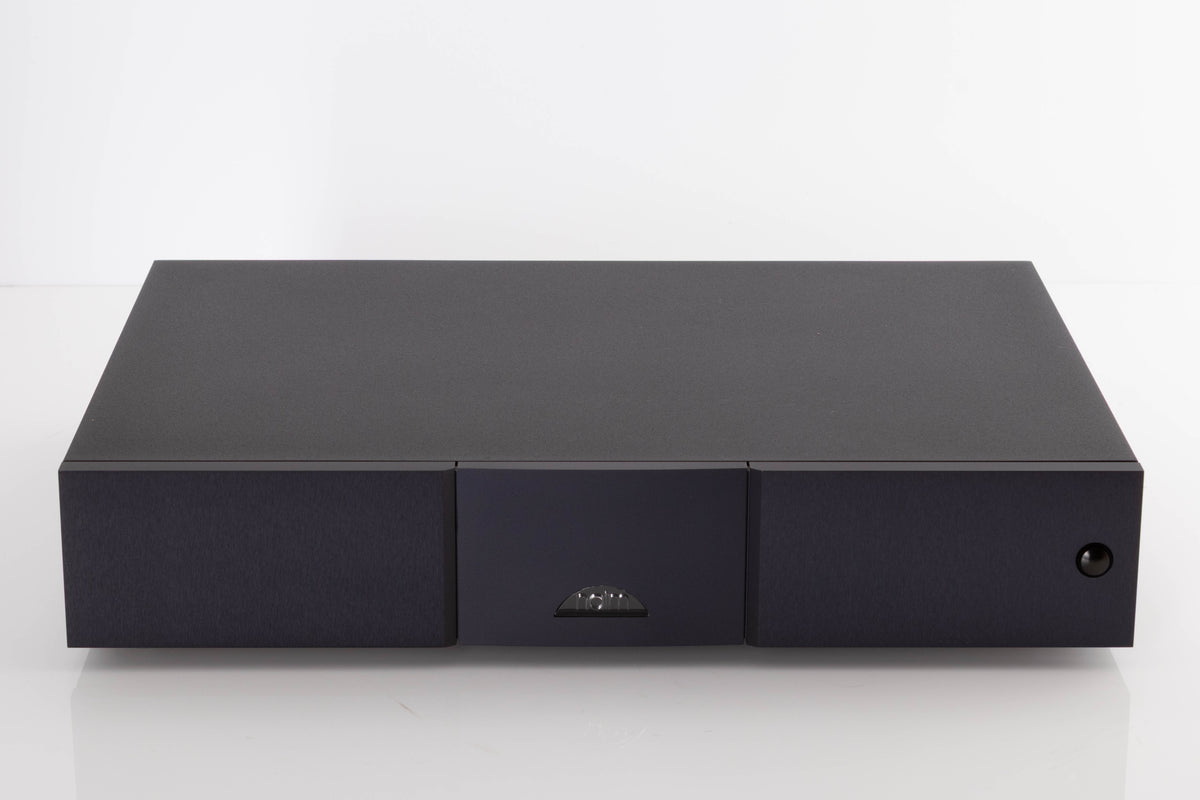 Front view of a used Naim NAP250 DR Power Amplifier in a Black finish