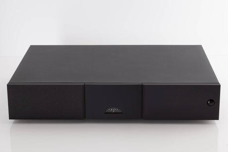 Front view of a used Naim NAP250 DR Power Amplifier in a Black finish