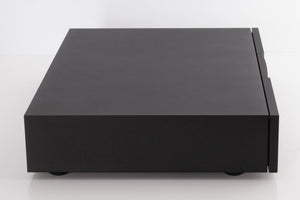 Left side view of a used Naim NAP250 DR Power Amplifier in a Black finish