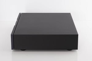 Right side view of a used Naim NAP250 DR Power Amplifier in a Black finish