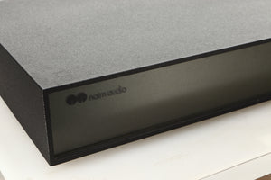 Close up view of a used Naim NAP250 Power Amplifier