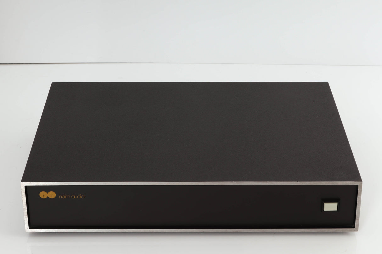 Front view of a used Naim NAP250 Power Amplifier in a black finish
