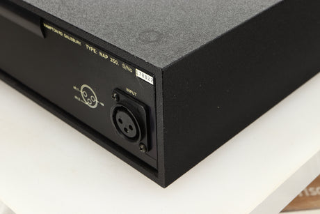Rear right corner view of a used Naim NAP250 Power Amplifier