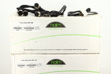 Box of a used Naim NAP300DR Power Amplifier and Power Supply showing mains cable, burndy leads, and SNAICs