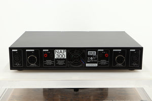 Rear view of a used Naim NAP300DR Power Amplifier
