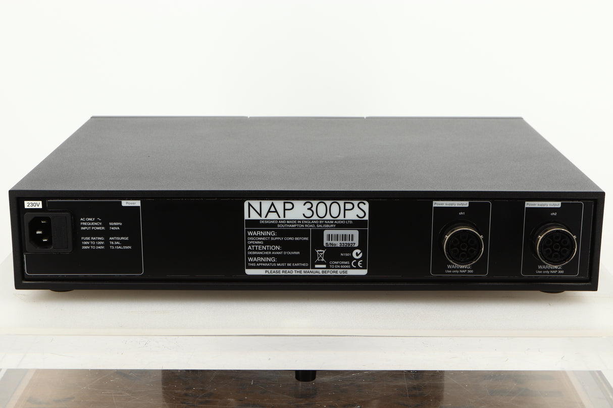 Rear view of a used Naim NAP300DR Power Supply 