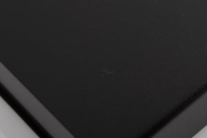 Close up of a used Naim NAP90 Power Amplifier in a Black finish showing mark and scratches on top