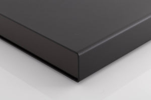 Front right corner of a used Naim NAP90 Power Amplifier in a Black finish