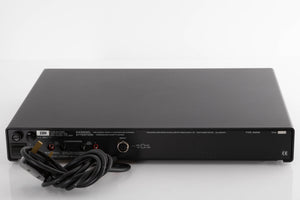 Rear view of a used Naim NAP90 Power Amplifier in a Black finish showing DIN Input