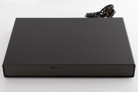 Top of a used Naim NAP90 Power Amplifier in a Black finish