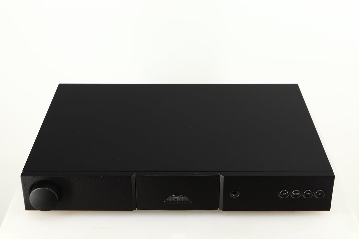 Top of a used Naim Nait 5si Integrated Amplifier in a black finish