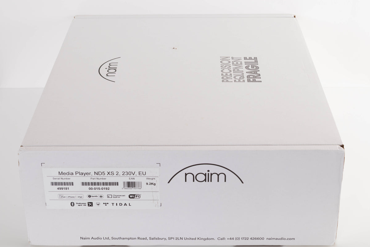 Box for a used Naim ND5 XS2 Media Player in a Black finish