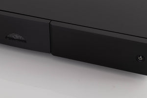 Close up of a used Naim ND5 XS2 Media Player in a Black finish showing fascia