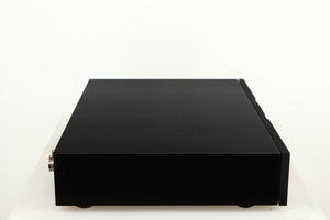 Left side view of a used Naim ND555 Media Player in a black finish