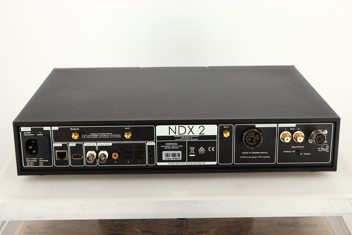 Rear view of a used Naim NDX 2 Network Streamer