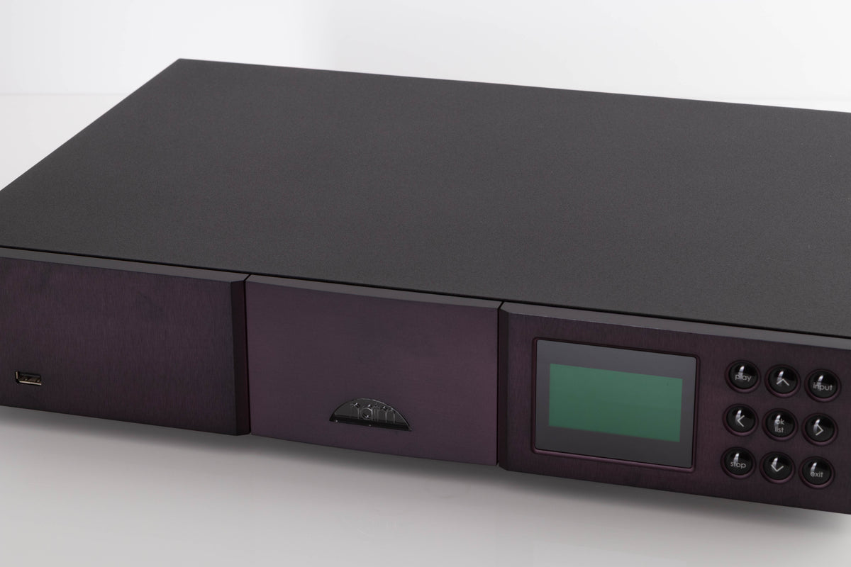 Close up of a used Naim NDX Network Streamer in a Black finish showing fascia quite marked