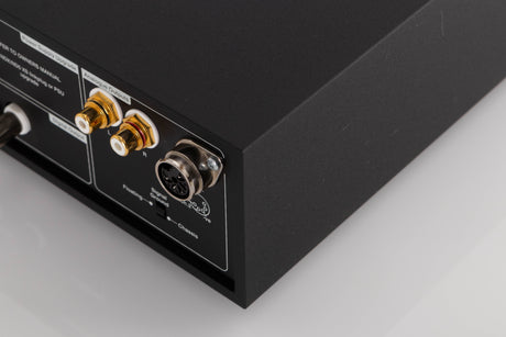 Rear left corner of a used Naim NDX Network Streamer in a Black finish