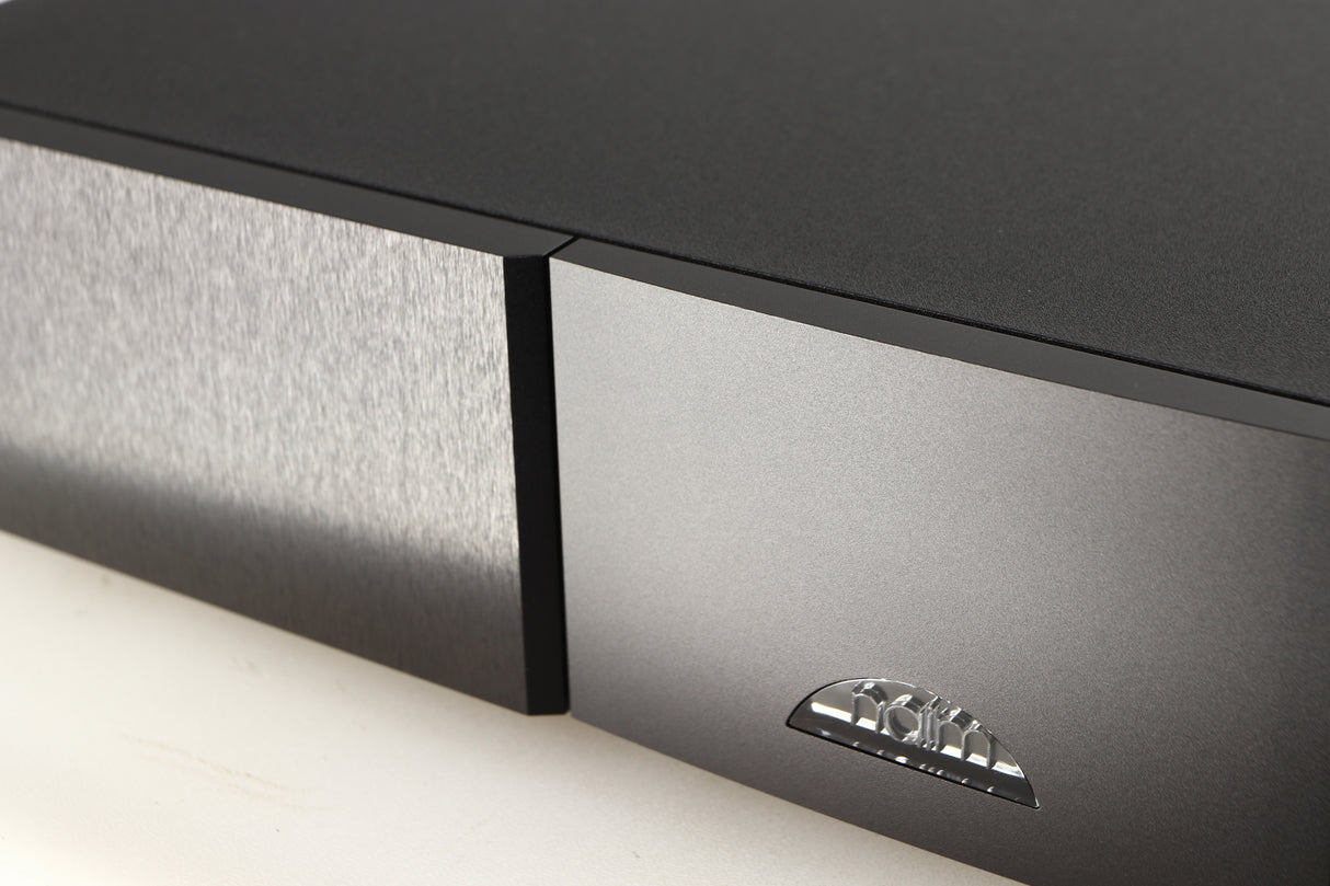 Close up of a used Naim NDX2 Network Streamer in a black finish showing some of the fascia