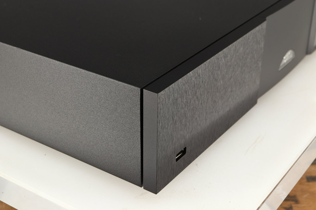 Front left corner of a used Naim NDX2 Network Streamer in a black finish