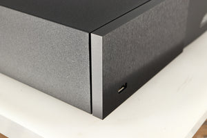 Front left corner of a used Naim NDX2 Network Streamer in a black finish
