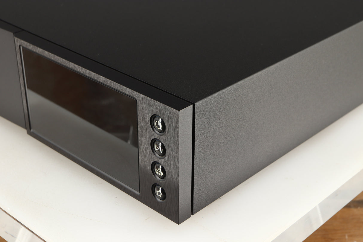 Front right corner of a used Naim NDX2 Network Streamer in a black finish