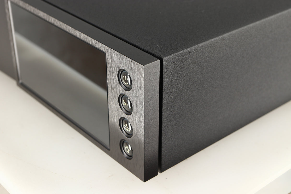 Front right corner of a used Naim NDX2 Network Streamer in a black finish